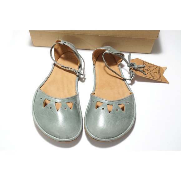 New Drifter Leather Custom Flat Shoes Sandal 35 / 3 / 5 (like Vivobarefoot) - Picture 2 of 4